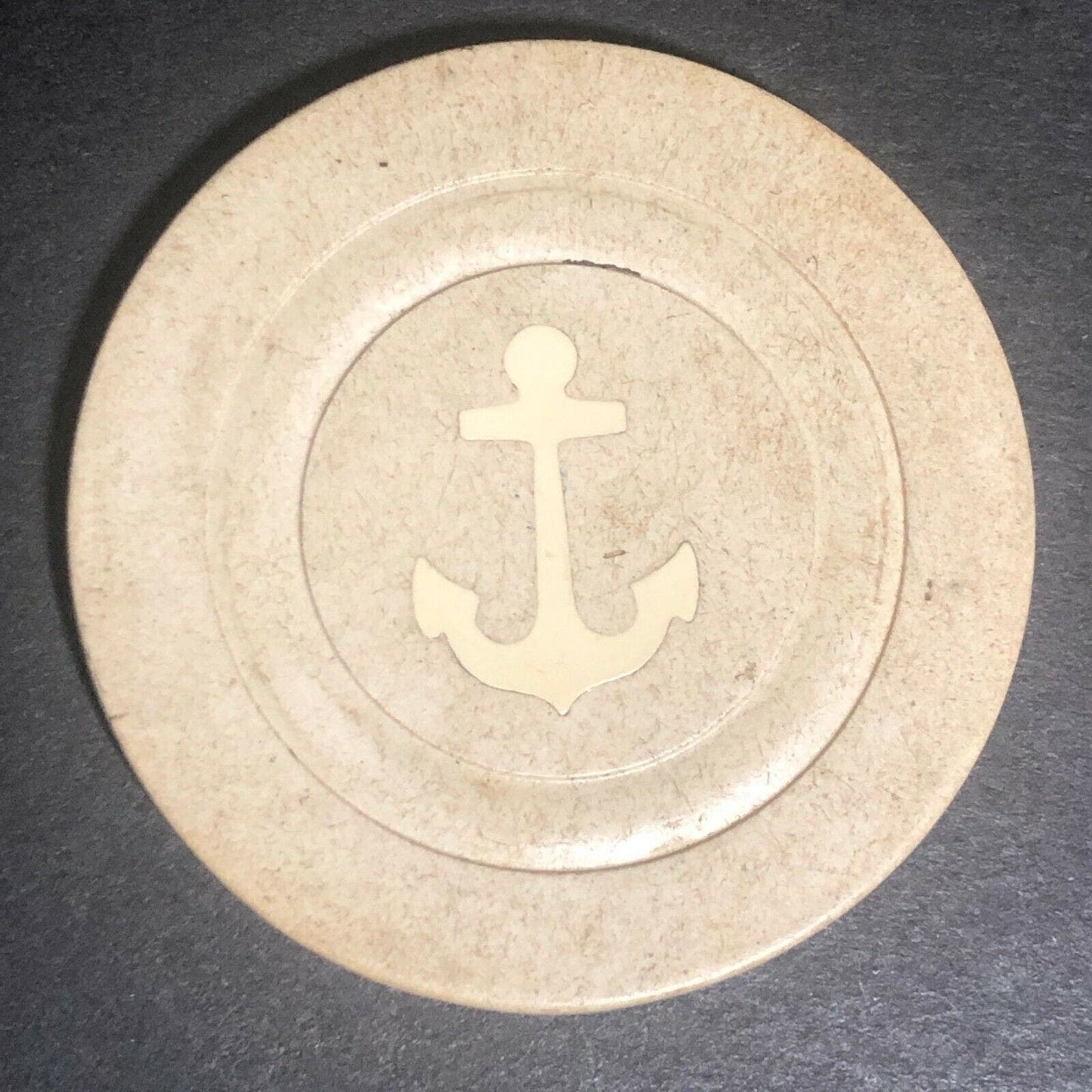 Vintage Monarch Anchor AKC Clay Poker Chip - Eisenstadt Collection