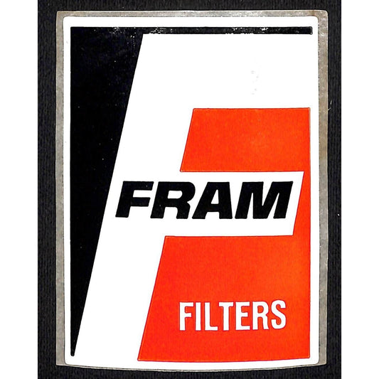 Fram Filters Racing Decal / Auto Sticker 3" x 4" c1970 (#8)