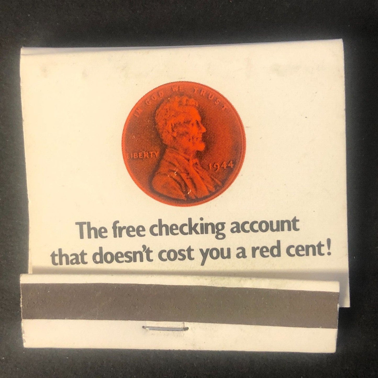 Merchandise National Bank of Chicago "Red Cent" Vintage Full Matchbook c1968-73
