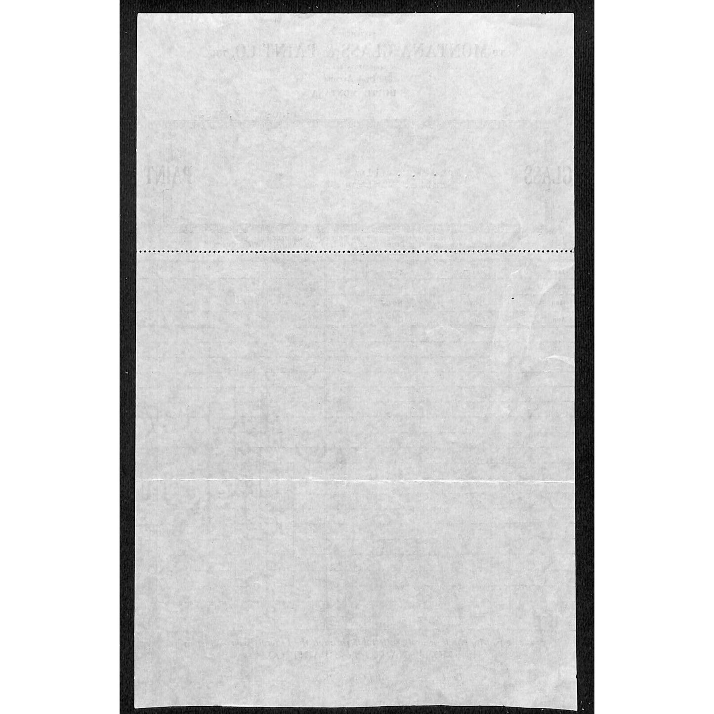 Montana Glass & Paint Montana Aug 1933 Billhead Letterhead - Wilson Drug