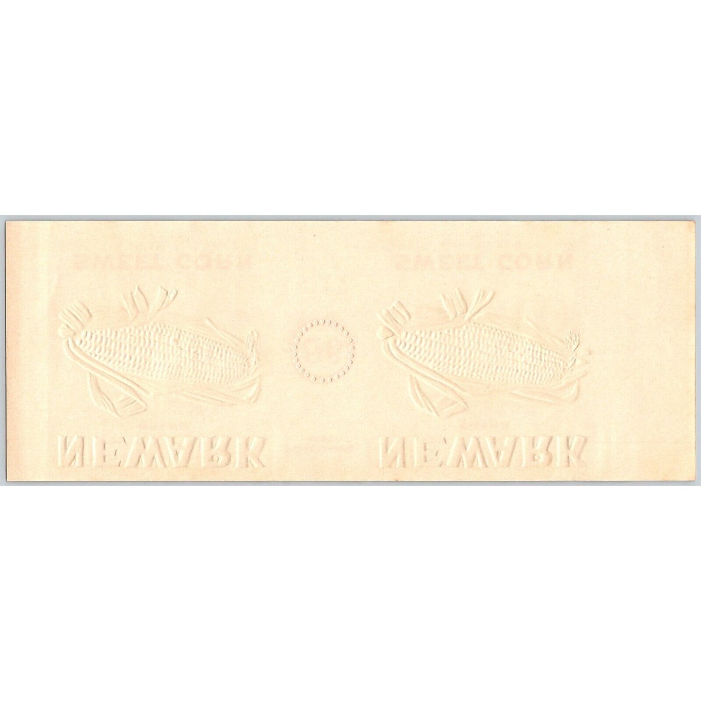 Newark Sweet Corn Paper Can Label Edgett-Burnham New York c1920's-30's Emb. VGC