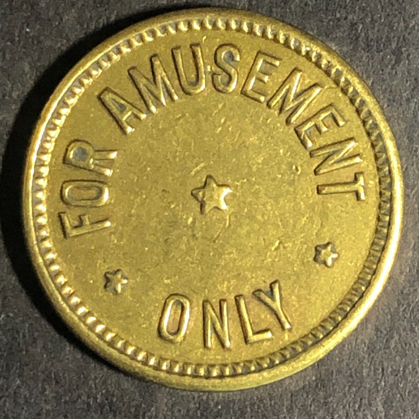 Woodburn, ORE M.C. Amusement Co. Brass Amusement Only" Trade Token - 20mm