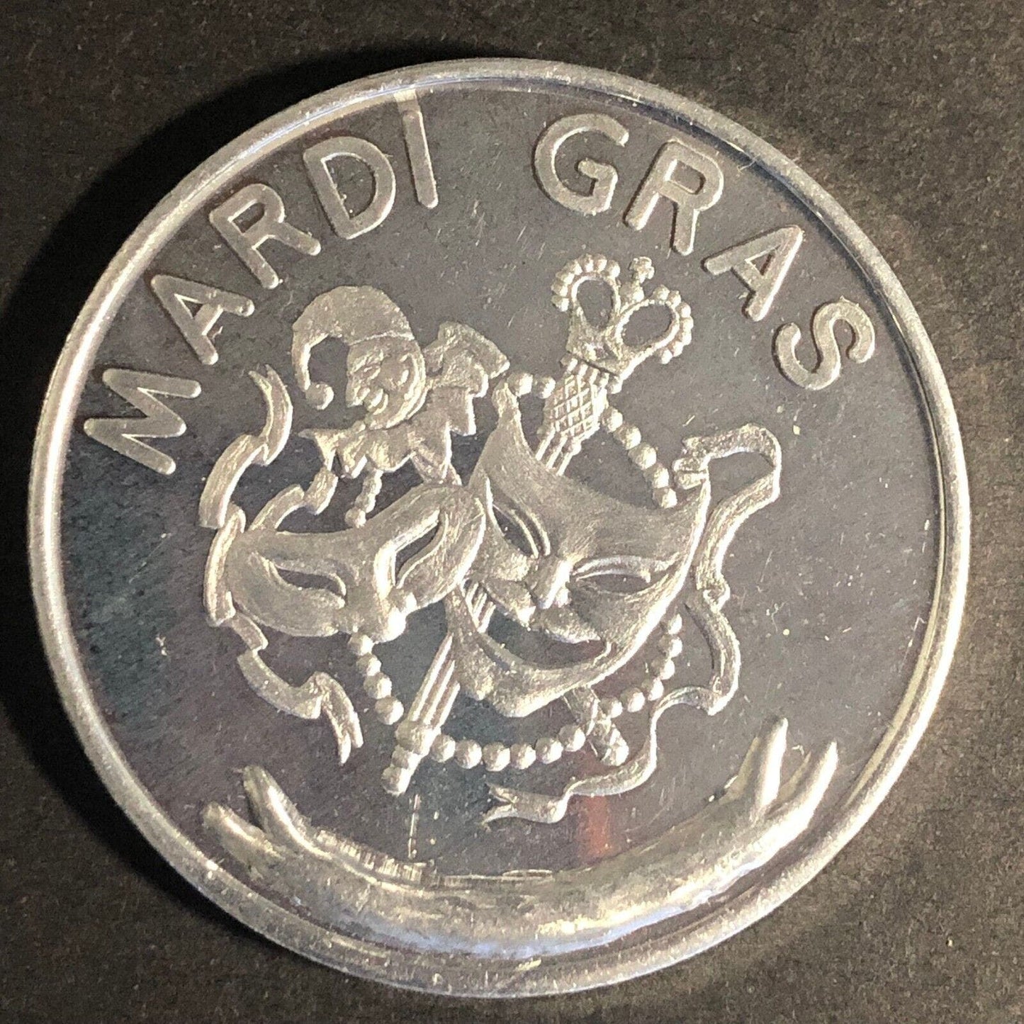 Helen Cox Middle School Harvey, LA Mardi Gras Doubloon Token 37mm c1970's-80's