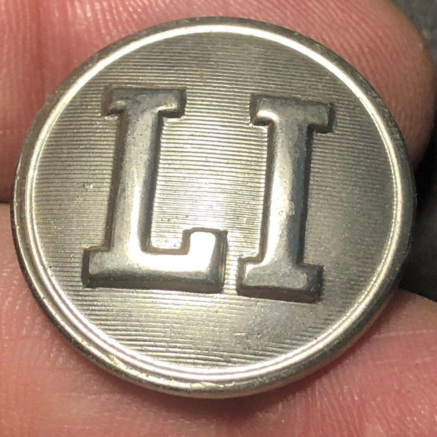Long Island Railroad "LI" Brass Uniform Button - 3/4" Waterbury CO's CONN.