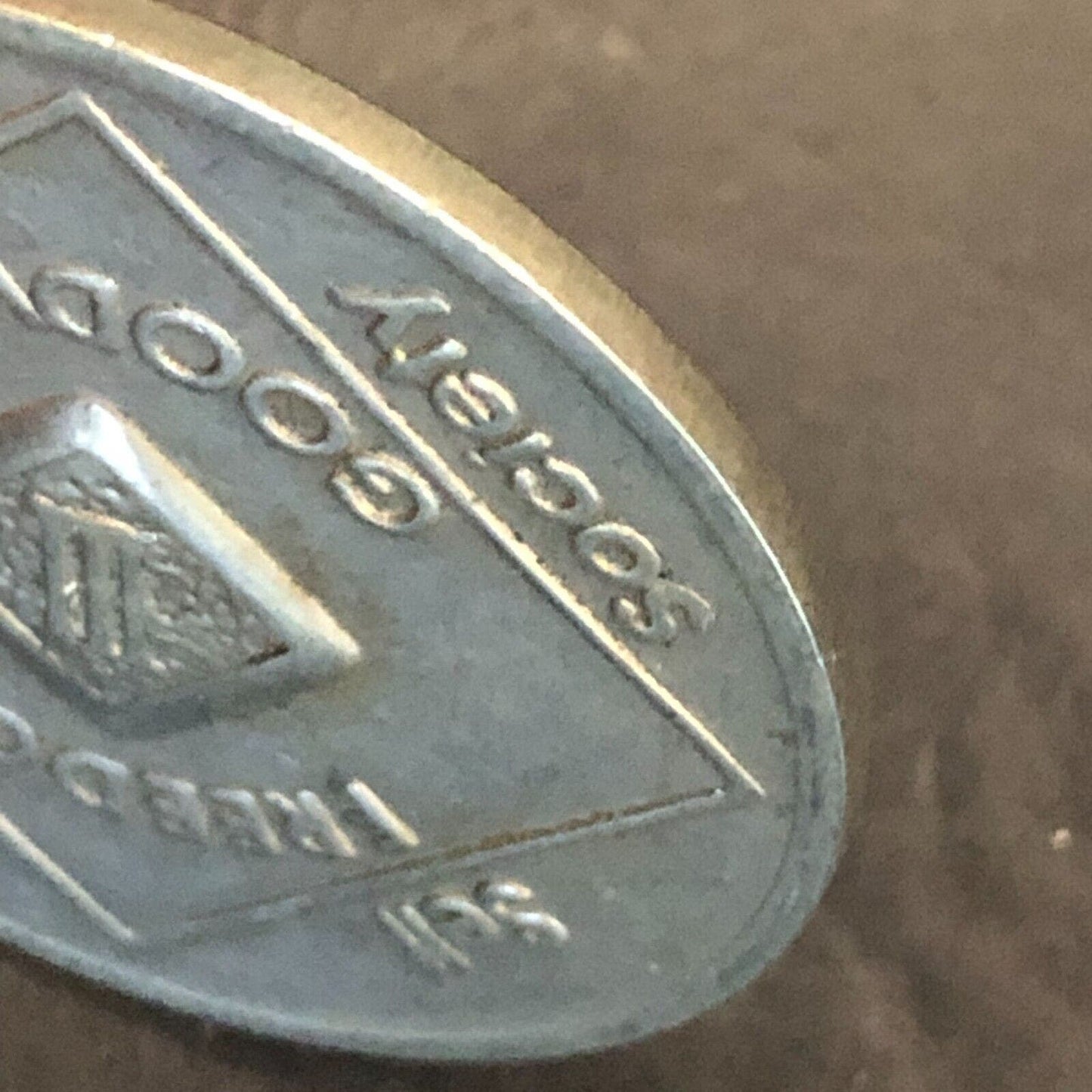 1991 NA Narcotics Anonymous WSO 3 Year Medal 34mm