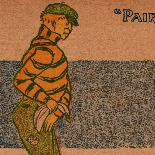 "Pair A Dice Lost" c1905 Undivided Unposted Comic Humor Postcard
