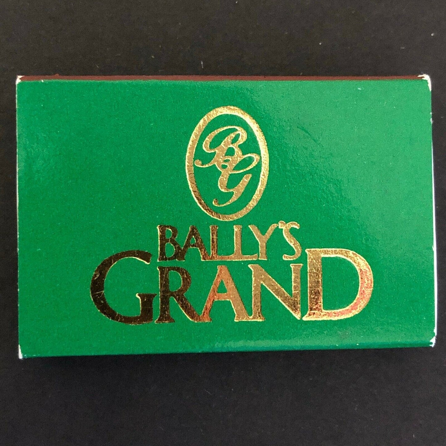 c1980's-90's Wooden Matchbox Matchbook "Caruso's Bally's Grand" Atlantic City