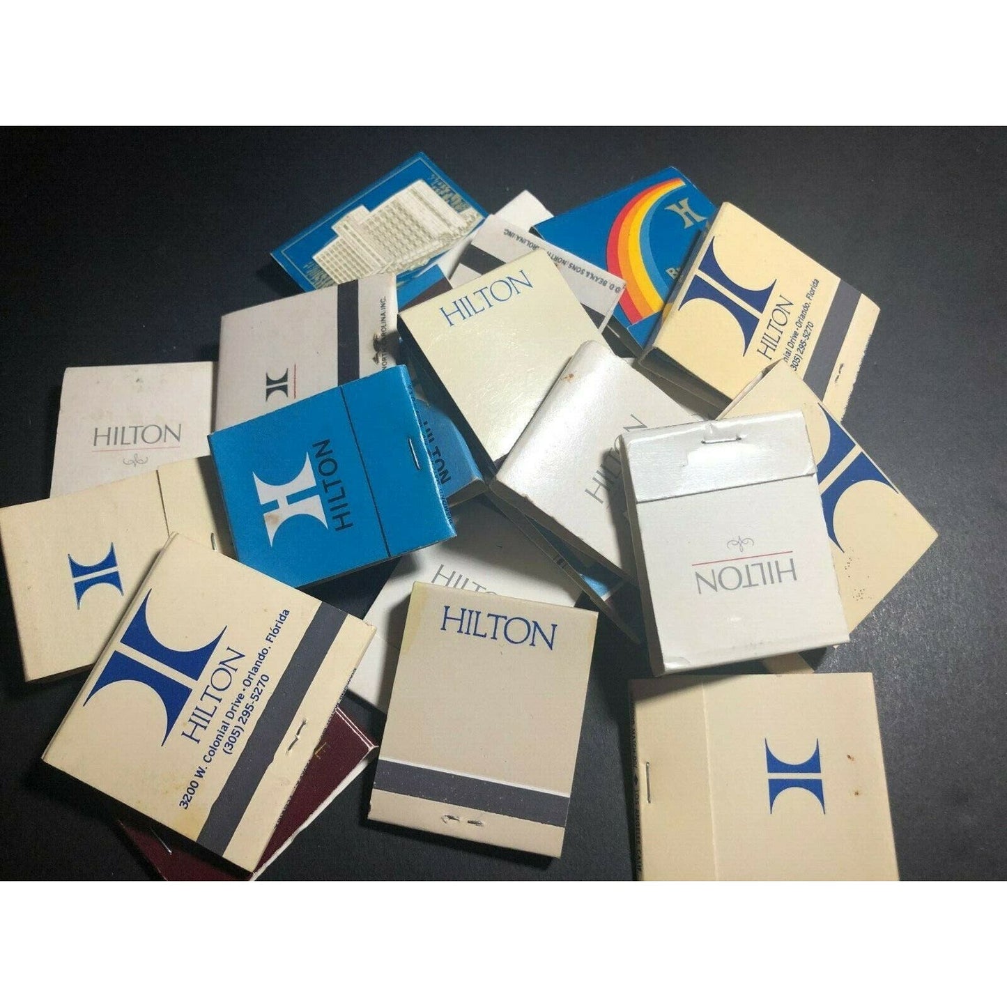 174 Full Matchbooks - 70's-90's - Hilton Ramada Quality Hilton Holiday Inn