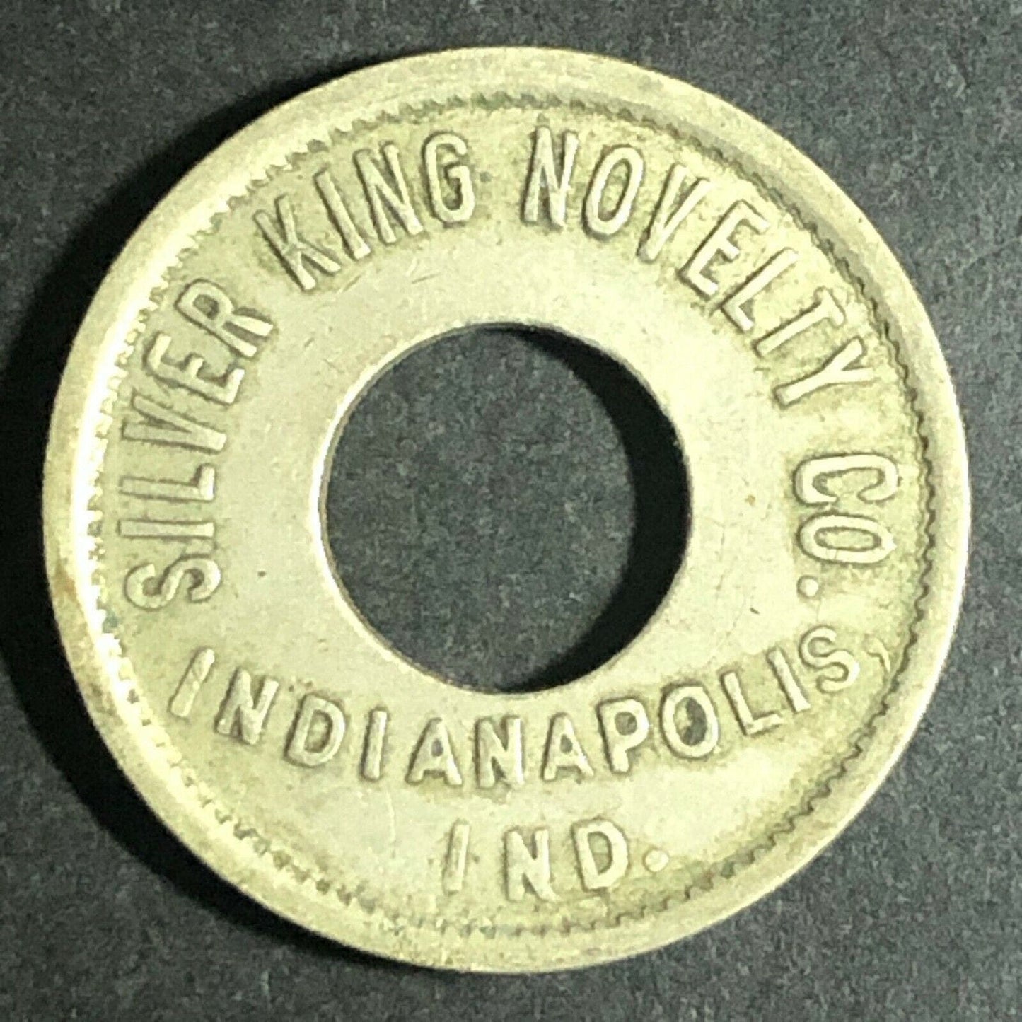 Vintage 21mm Brass Silver King Novelty Co. Indianapolis, IND "One Tune" Token