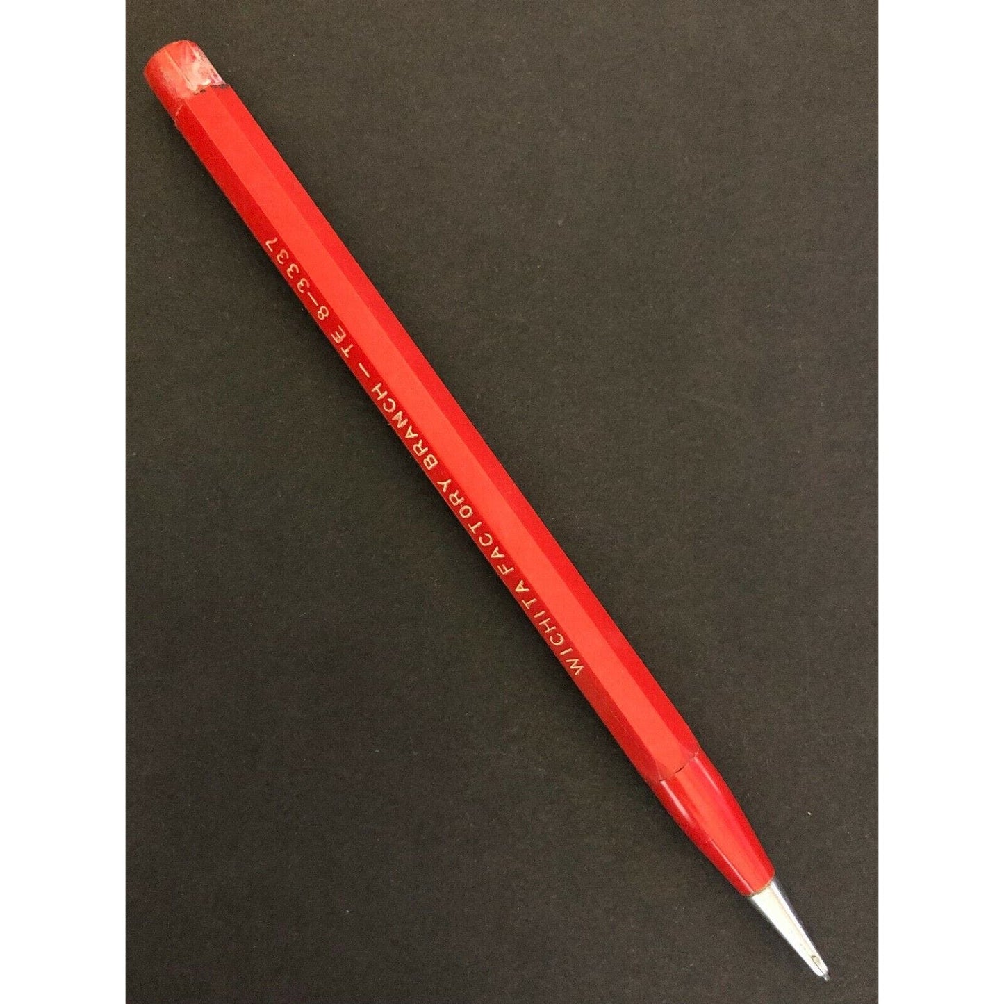 c1950's "Wichita Factory Branch - TE 8-3337" (National Yard Stores) Mech. Pencil
