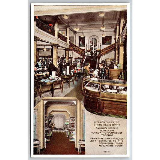 Birks Ellis Ryrie Toronto Jewelers Advertising Postcard c1920's-33 VGC