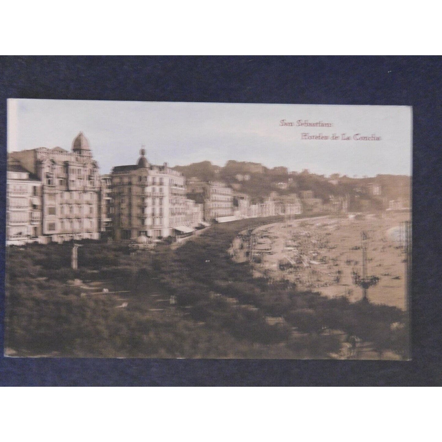 Vintage Postcard "San Sebastian: Hoteles de La Concha"