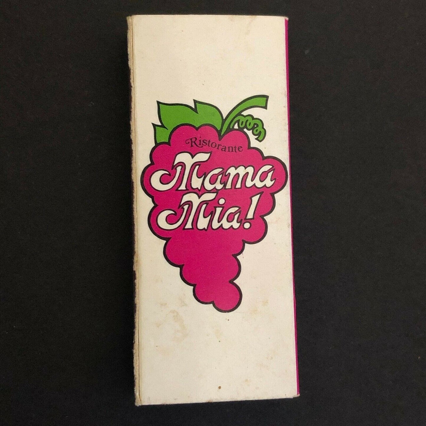 c1970's-80's Wooden Matchbox Matchbook - Mama Mia Restaurant Tampa, FL