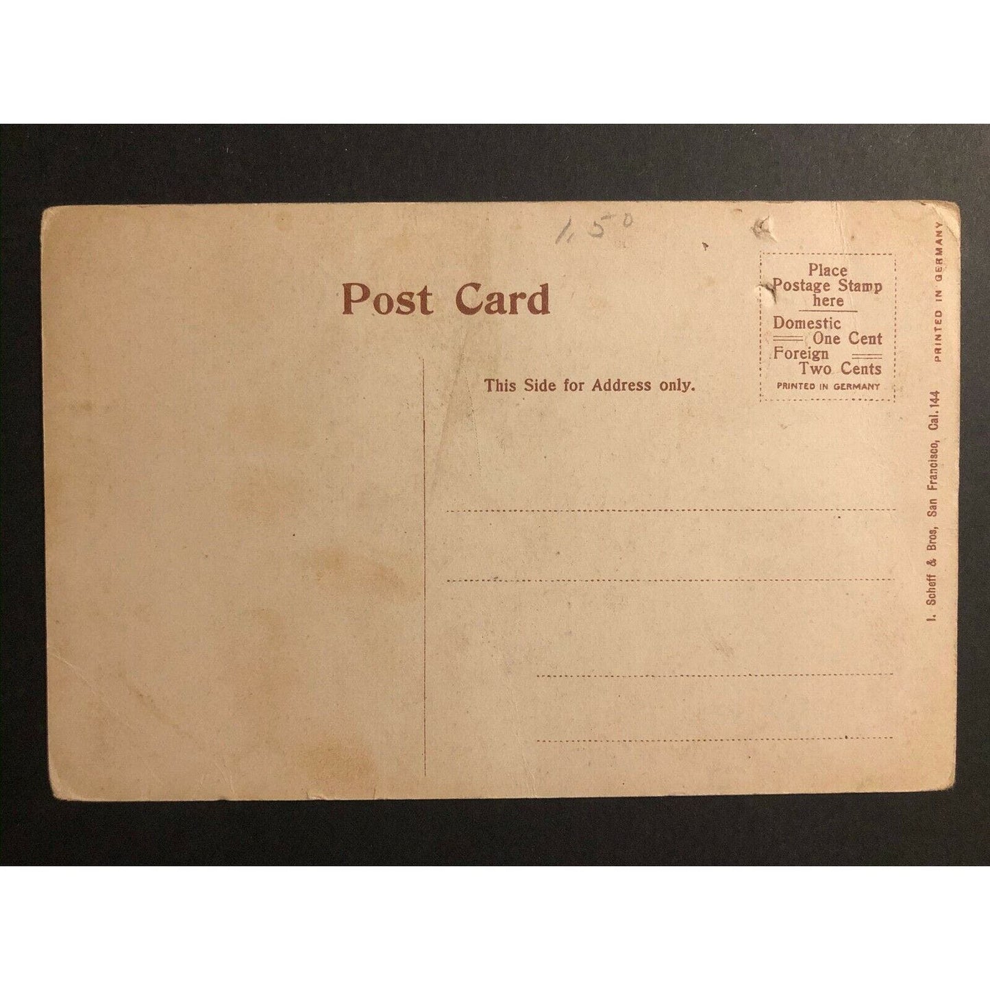 Vintage Postcard - Palace Hotel - San Francisco (Built with Comstock Mining $$)
