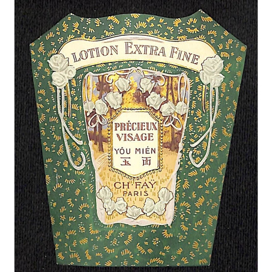 Lotion Précieux Visage You Mien Ch. Fay Paris - NOS Label Gilt / Emb
