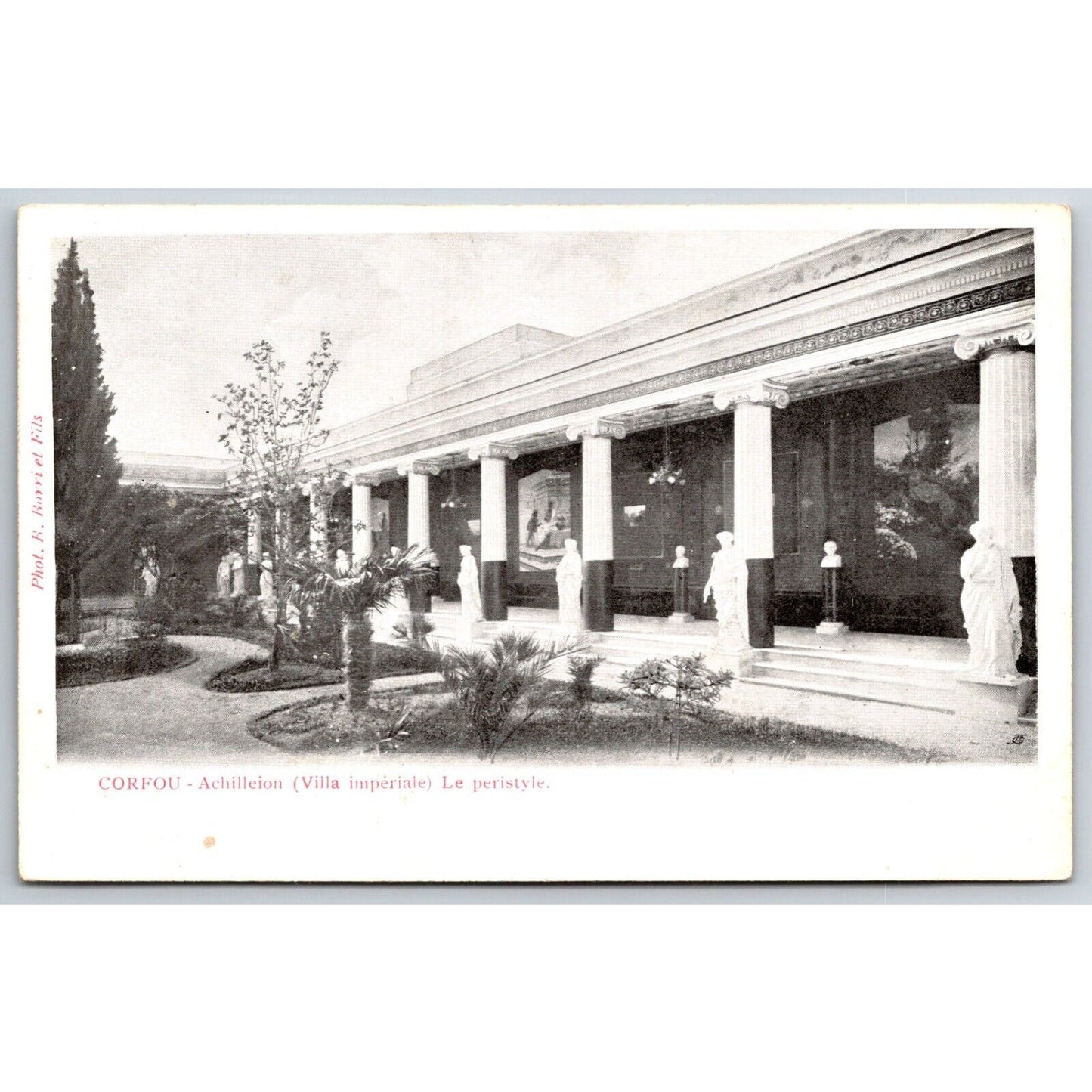 Greek Postcard Corfu - Achilleion Imperial Villa RPPC 1901-1907 NP VGC