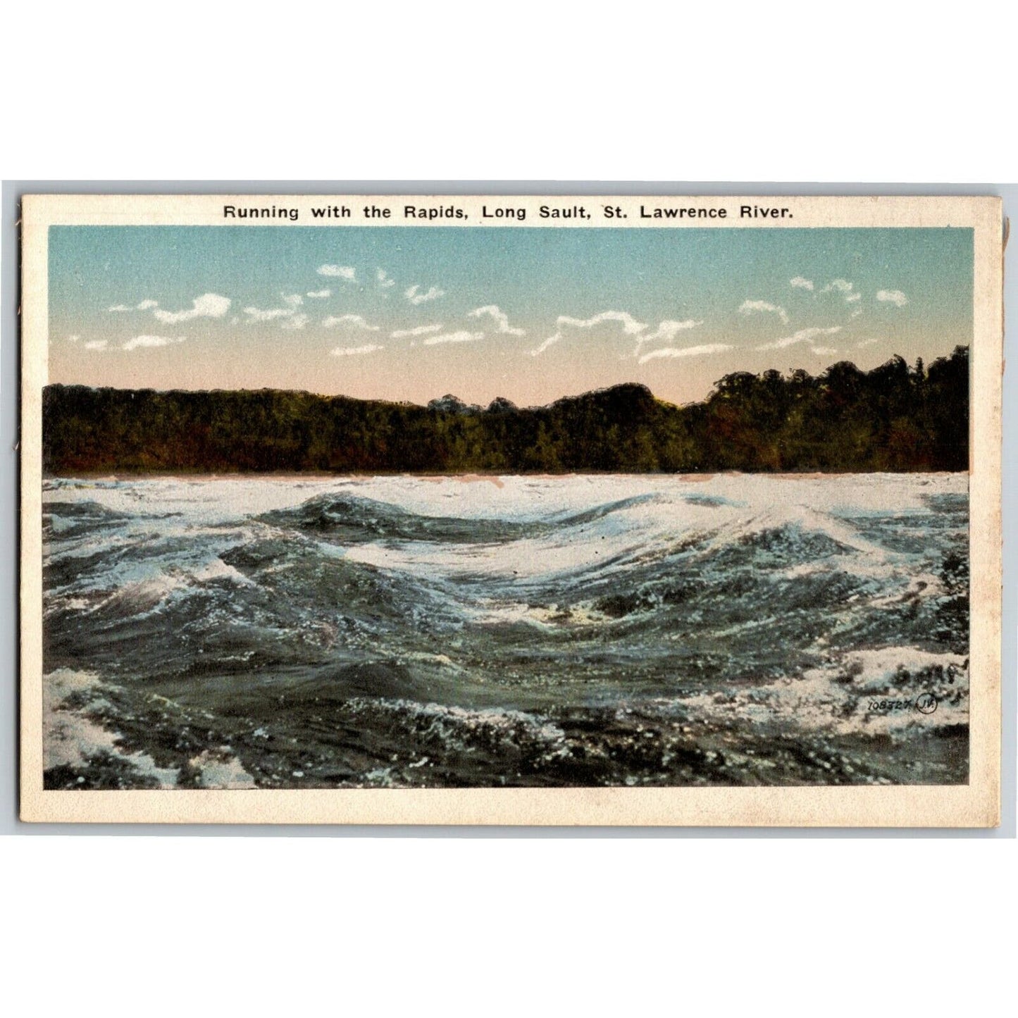 "Rapids, Long Sault, St. Lawrence River" Canada Vintage Postcard NP