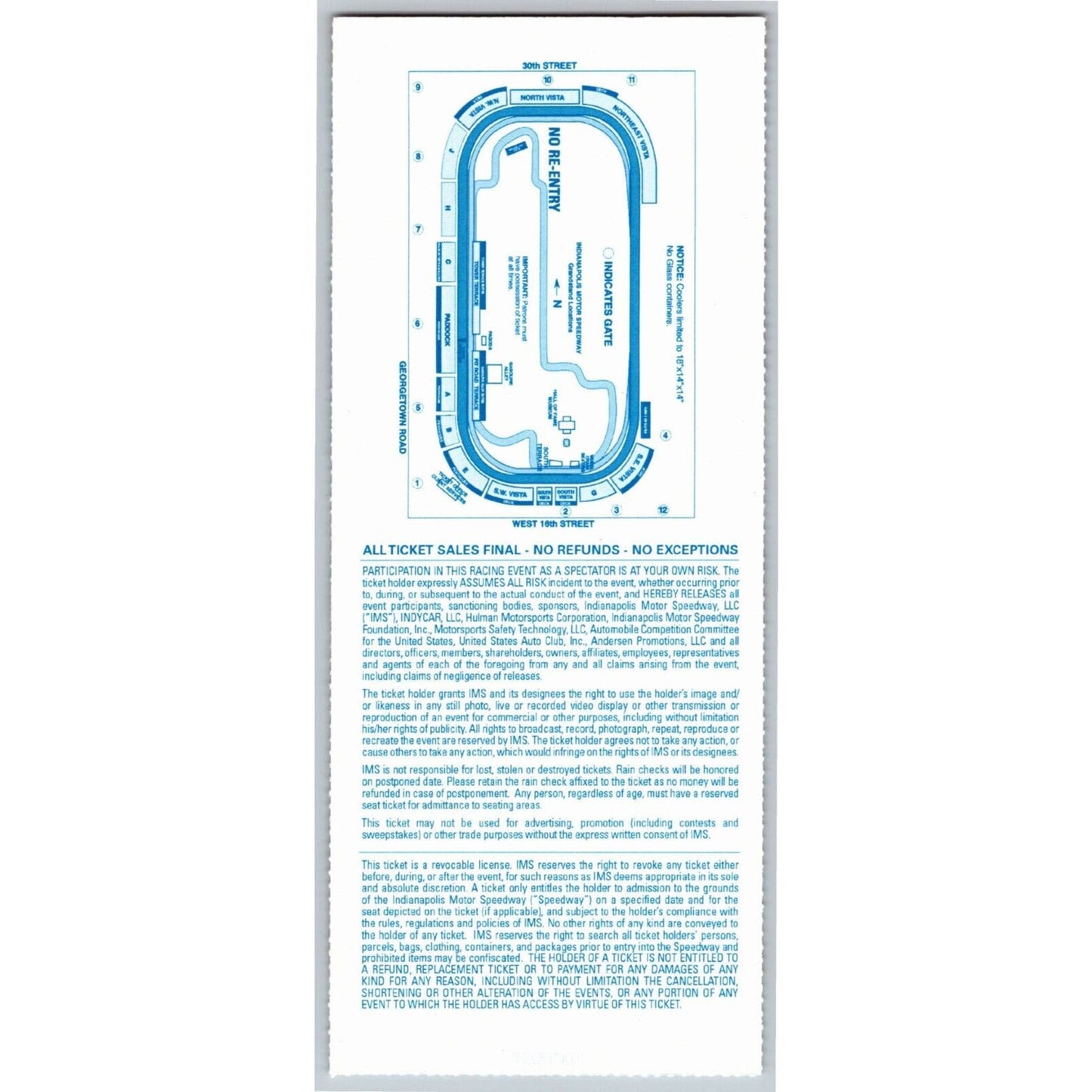 2015 Indy 500 Qualifications Ticket Stub Pagoda Suite Two Indianapolis #27
