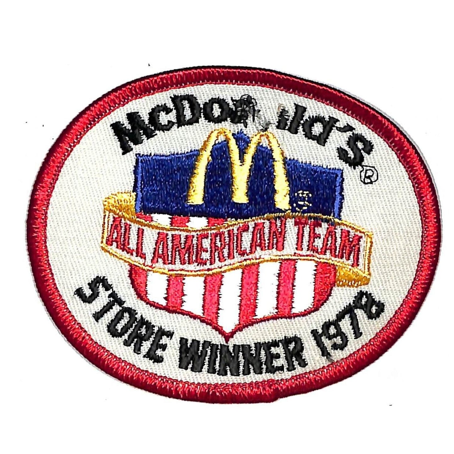 McDonald's All American Team Store Winner 1978 Vintage Embroidered Patch
