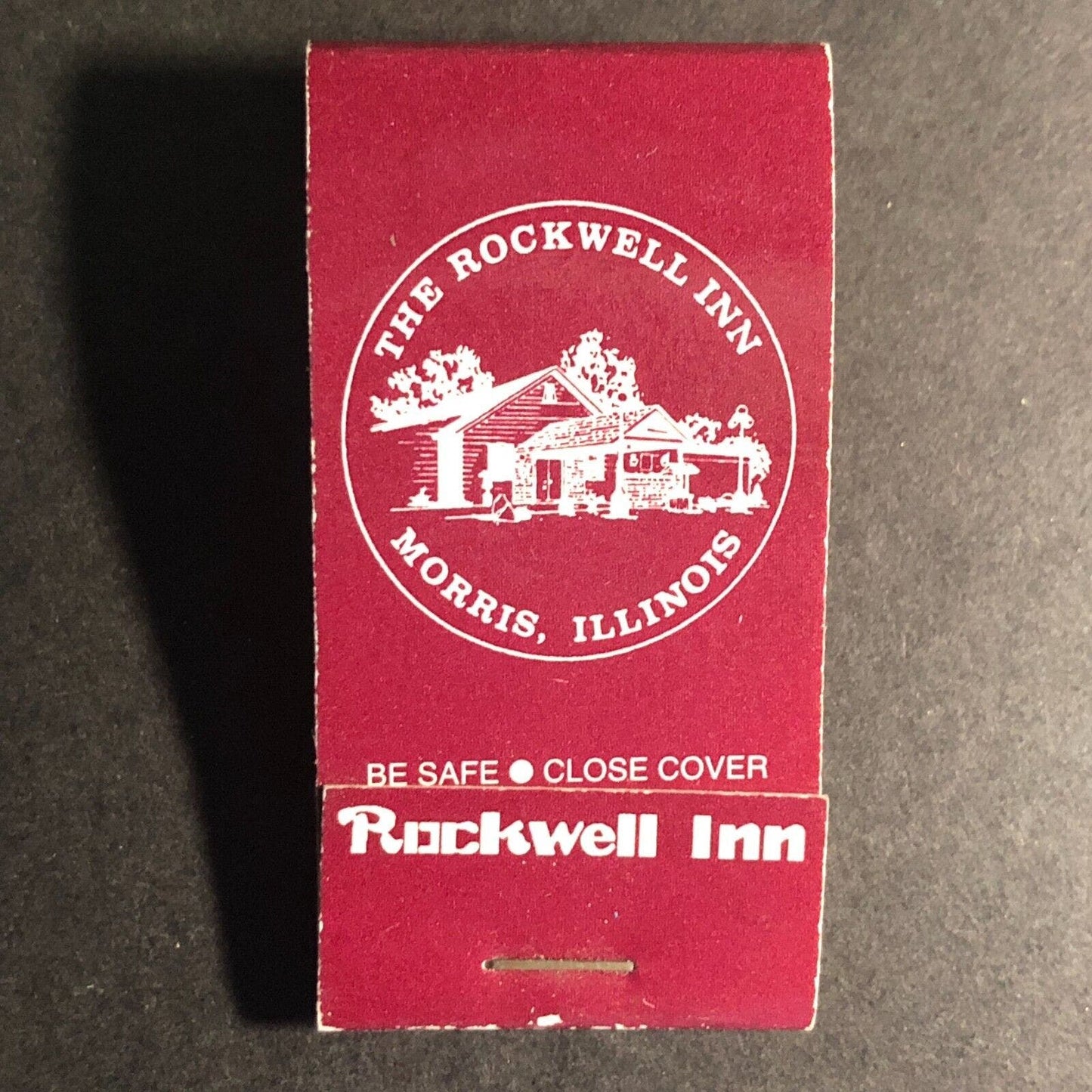 Rockwell Inn Morris, Illinois Full Matchbook c1976-84 VGC