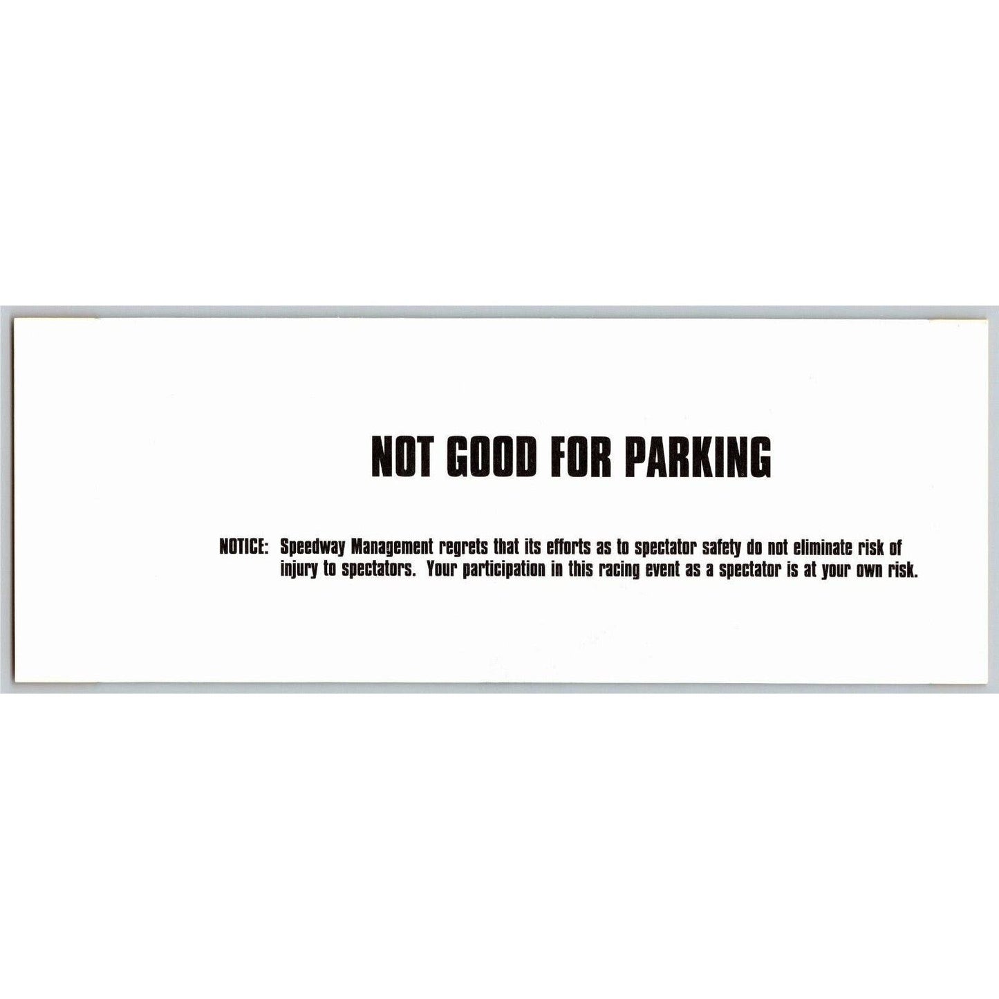 2000 Indy 500 (1st Day Saturday Practice) Pagoda Terrace Unused Ticket IMS #36