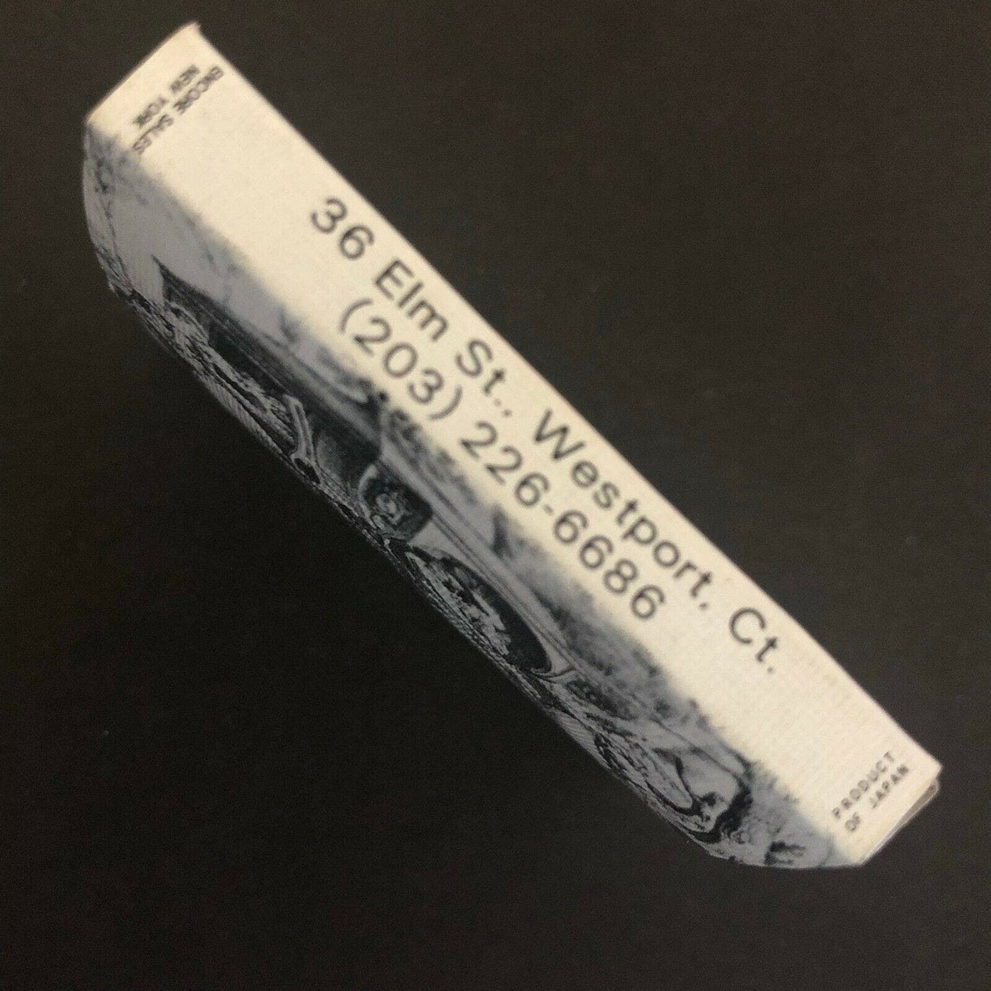 c1970's-80's Wooden Matchbox Matchbook Il Villano Ristorante Elm St Westport, CT