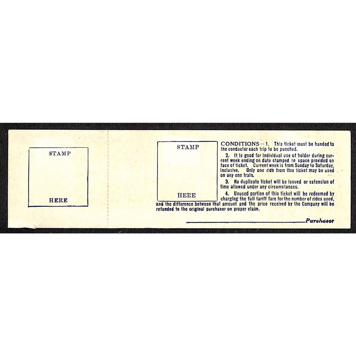 Chicago Aurora and Elgin Railway (1902-57) 12 Ride Ticket Wheaton / Aurora