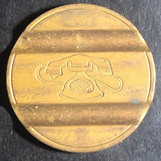 Gettone Telefonico Italian Slotted Telephone Token 24.5mm