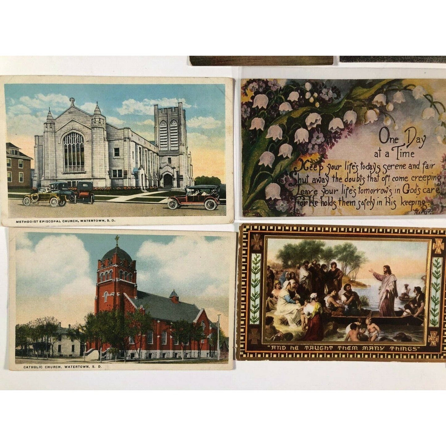 8 Mostly 1930's - 1940's Churches / Religious Postcards - Have A Look!