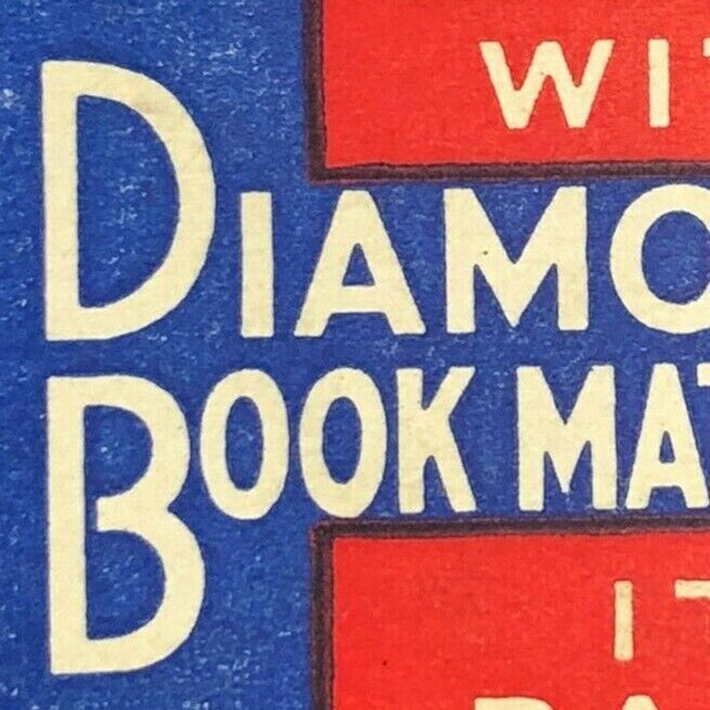 Scarce 1930's-40's Full Matchbook Diamond Matches "A. Schulte Cigar Stores"