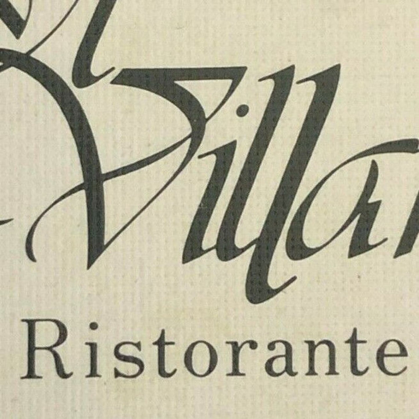 c1970's-80's Wooden Matchbox Matchbook - Il Villano Ristorante Westport, CT