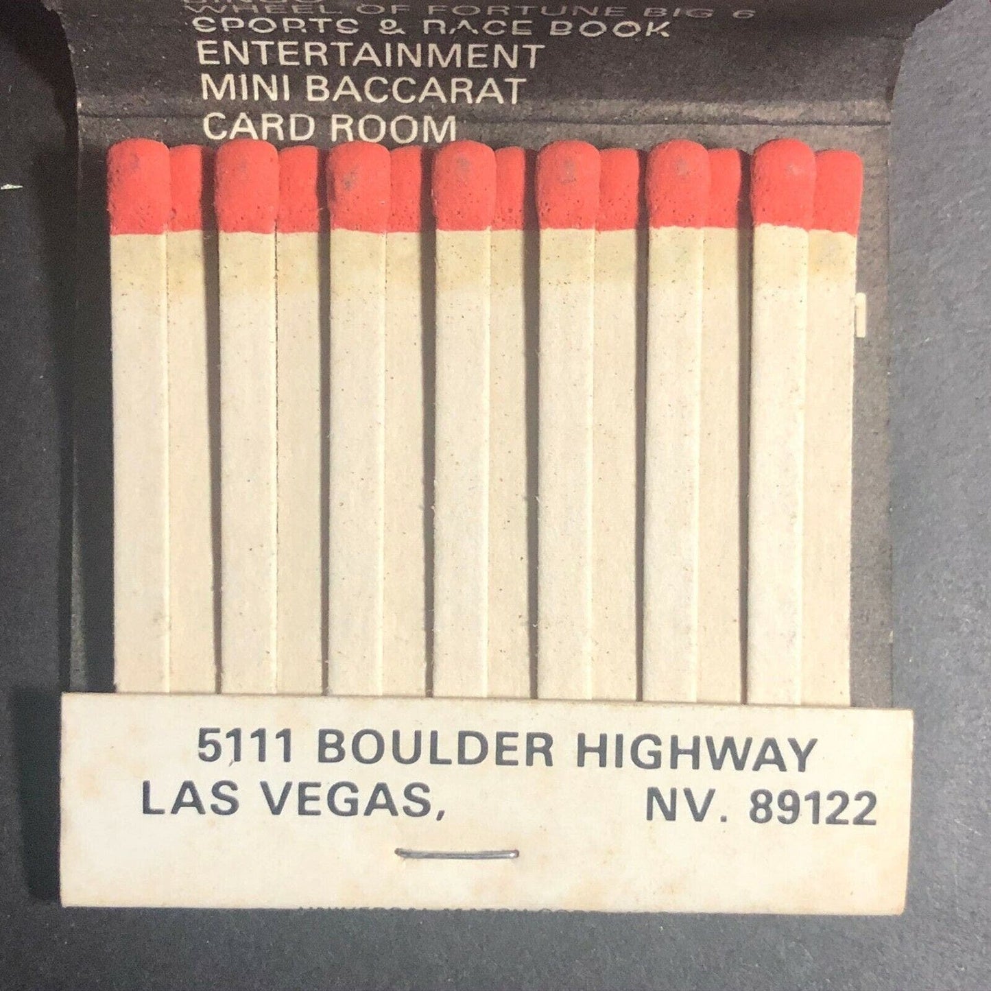 80's Full Matchbook "Sam's Town Hotel, Gambling Hall and Bowling Center" Vegas