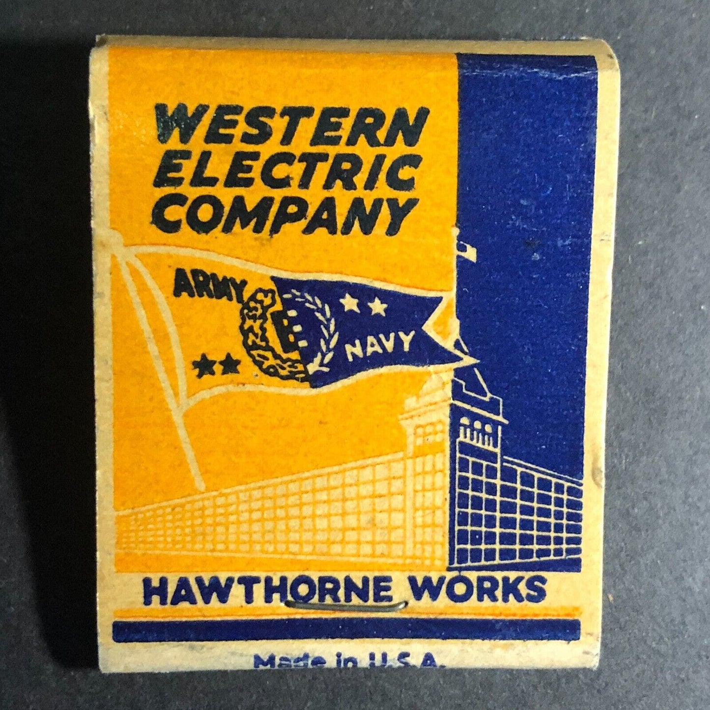 Western Electric Hawthorne Works Bell Telephone Full Matchbook c1930's-40's (#2)