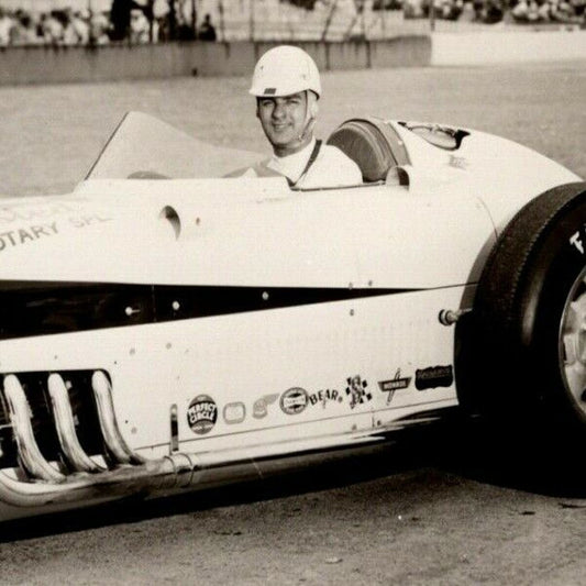 Indy 500 RPPC Postcard "1955 Pat O' Connor" Official Race Photo Unposted VGC