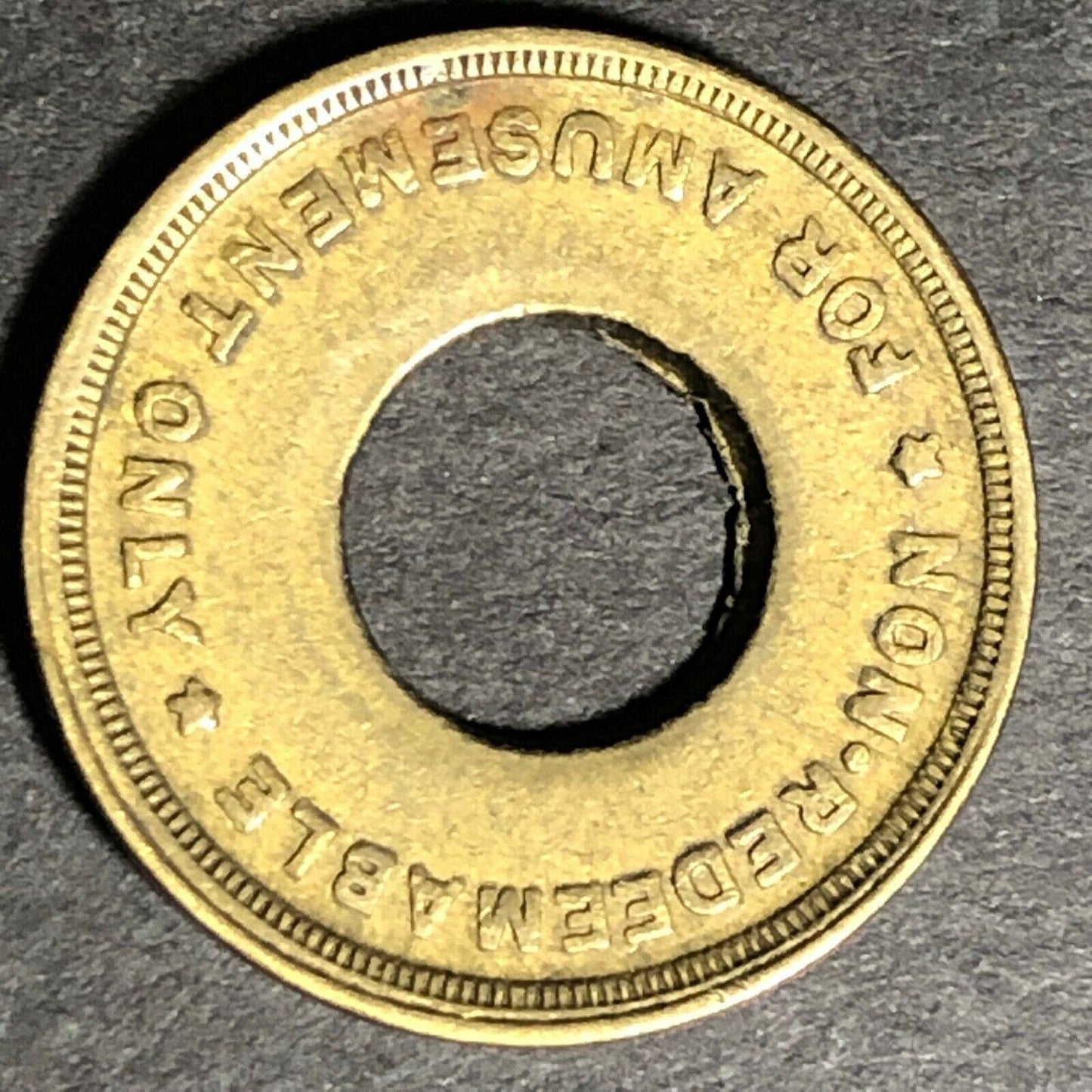Scarce 21.4mm c1920's "Jennings Mint Token" Trade Donut Brass Token