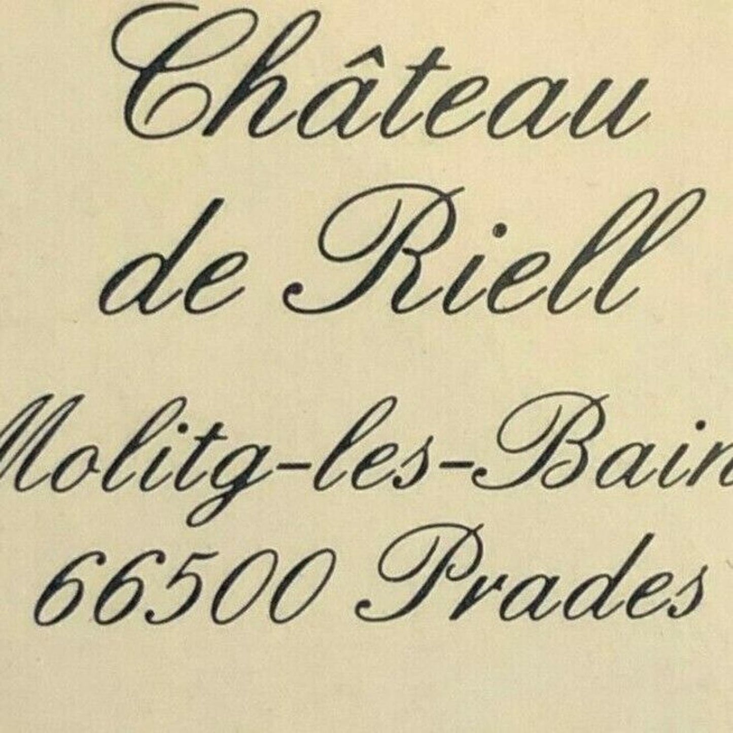 c1970's-80's Wooden Matchbox Matchbook "Chateau de Riell"