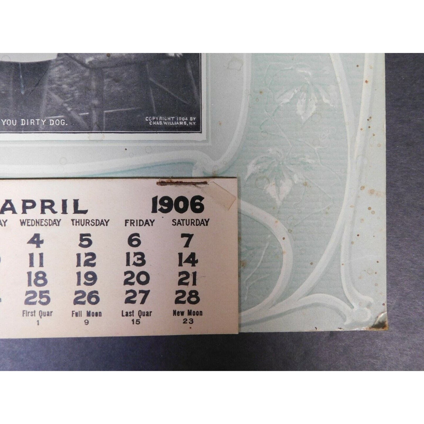 N B. Robinson Tin And Hardware Store 1906 Calendar Williamstown Vermont