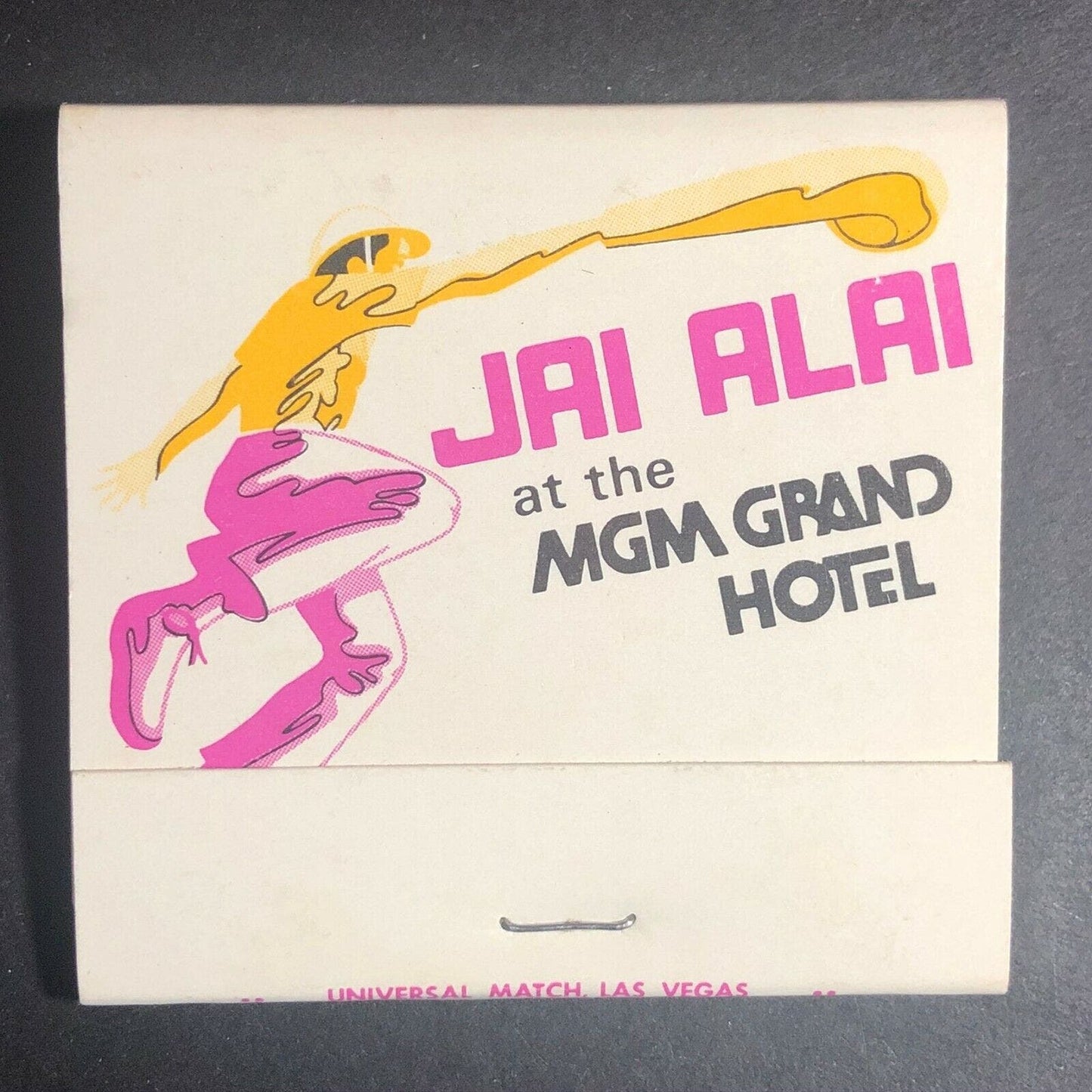 70's-80's Full Matchbook "MGM Grand Jai Alai" Las Vegas, NV