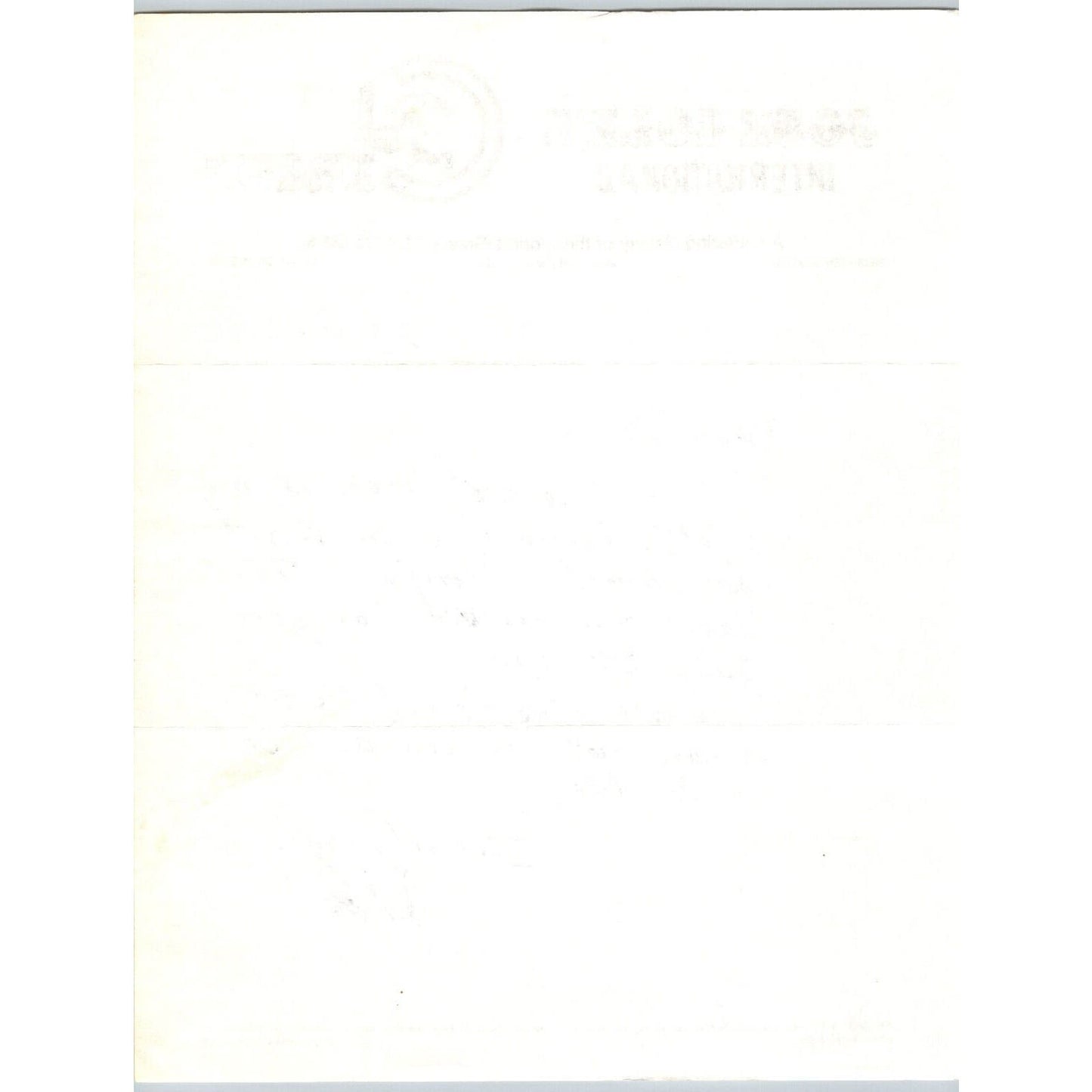 Jose Cole's International Circus Letterhead Minneapolis 1982 Signed Scarce