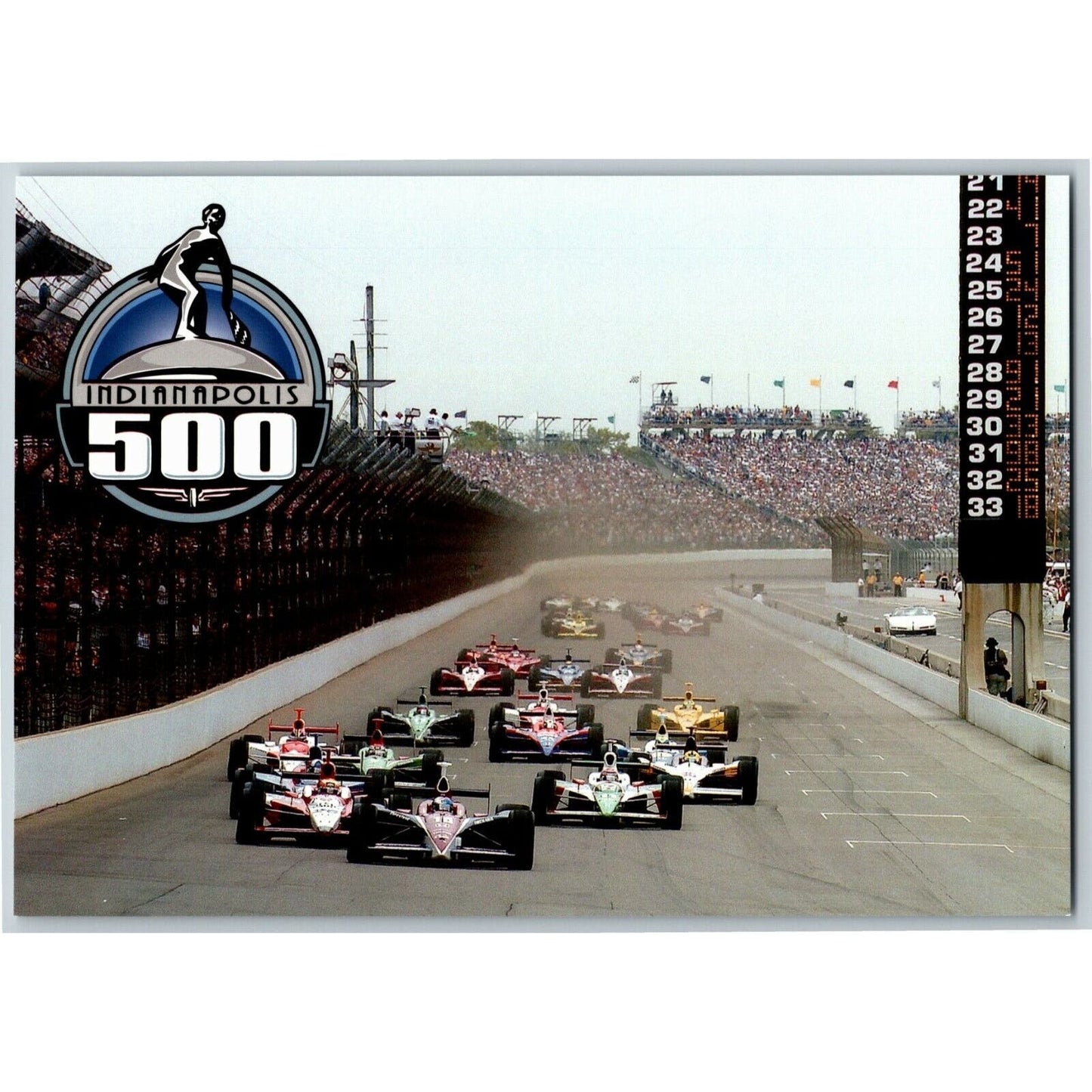 c2005 Indy 500 - Low Start - Motor Speedway NOS 4" x 5 3/4" Postcard