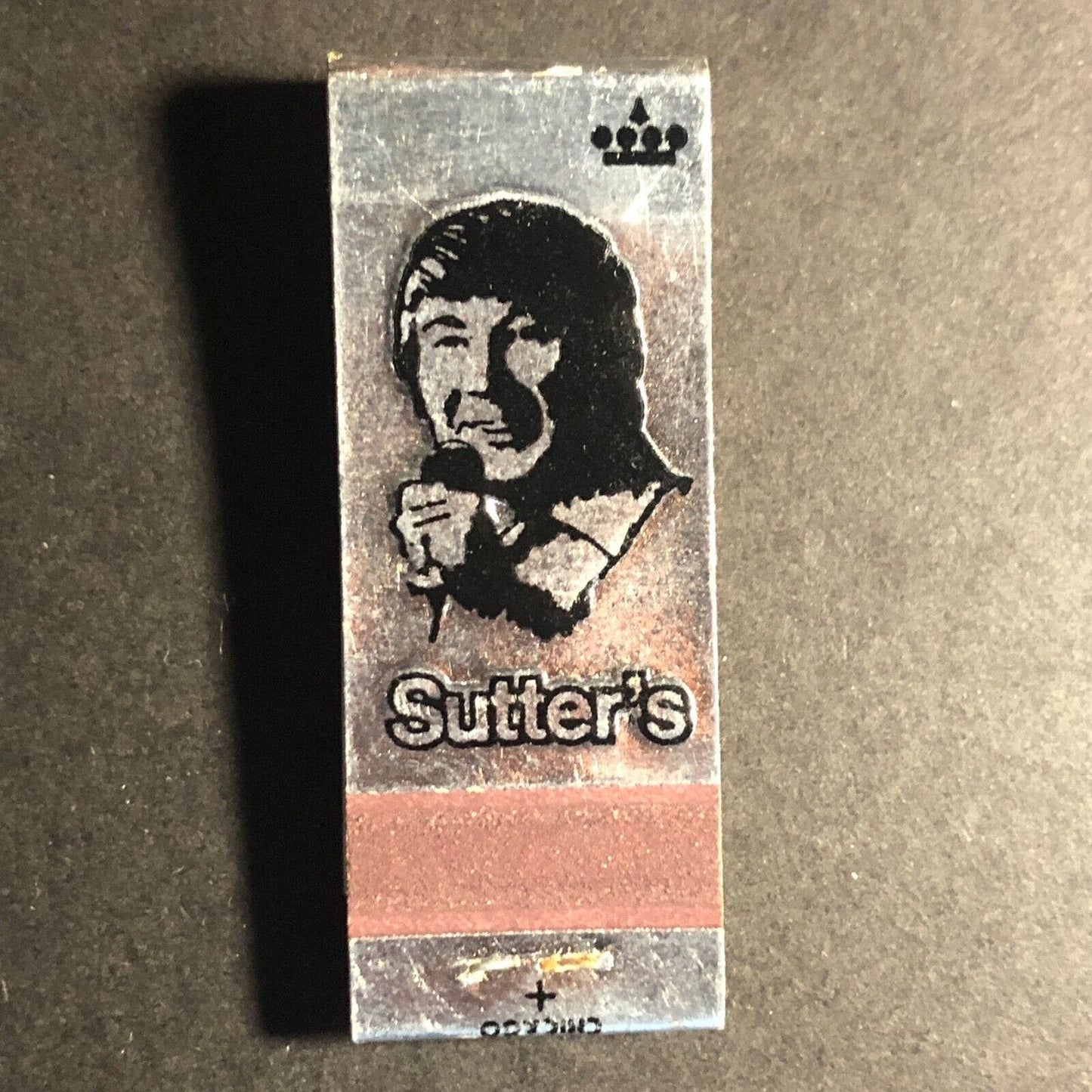 Sutter's (Sam Sutter King's Place) Lombard, IL Full Matchbook c1978-80's VGC