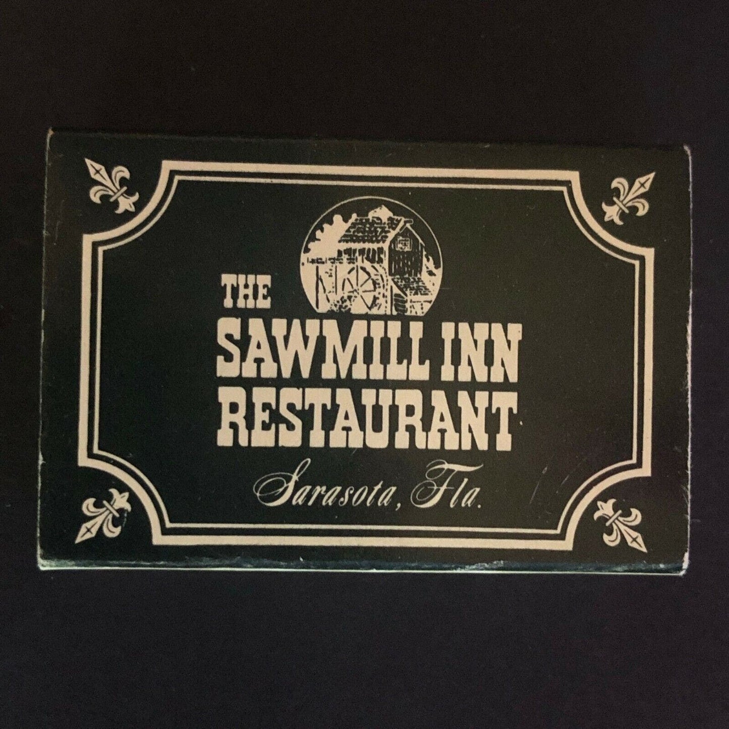 c1970's-80's Wooden Matchbox Matchbook "The Saw Mill Restaurant" Sarasota