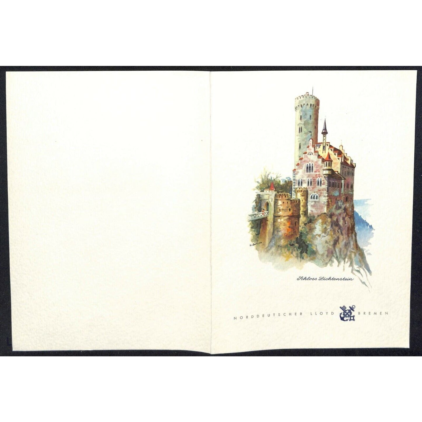 1964 North German Lloyd Bremen Cruise Line Dinner Menu Mar 14