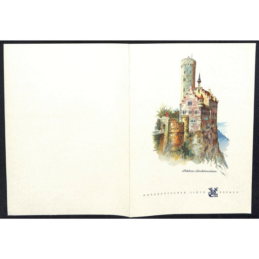 1964 North German Lloyd Bremen Cruise Line Dinner Menu Mar 14