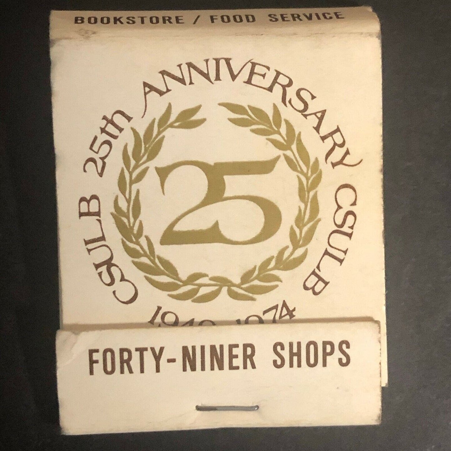 Vintage 1974 Full Matchbook "25th Anniversary California State University"