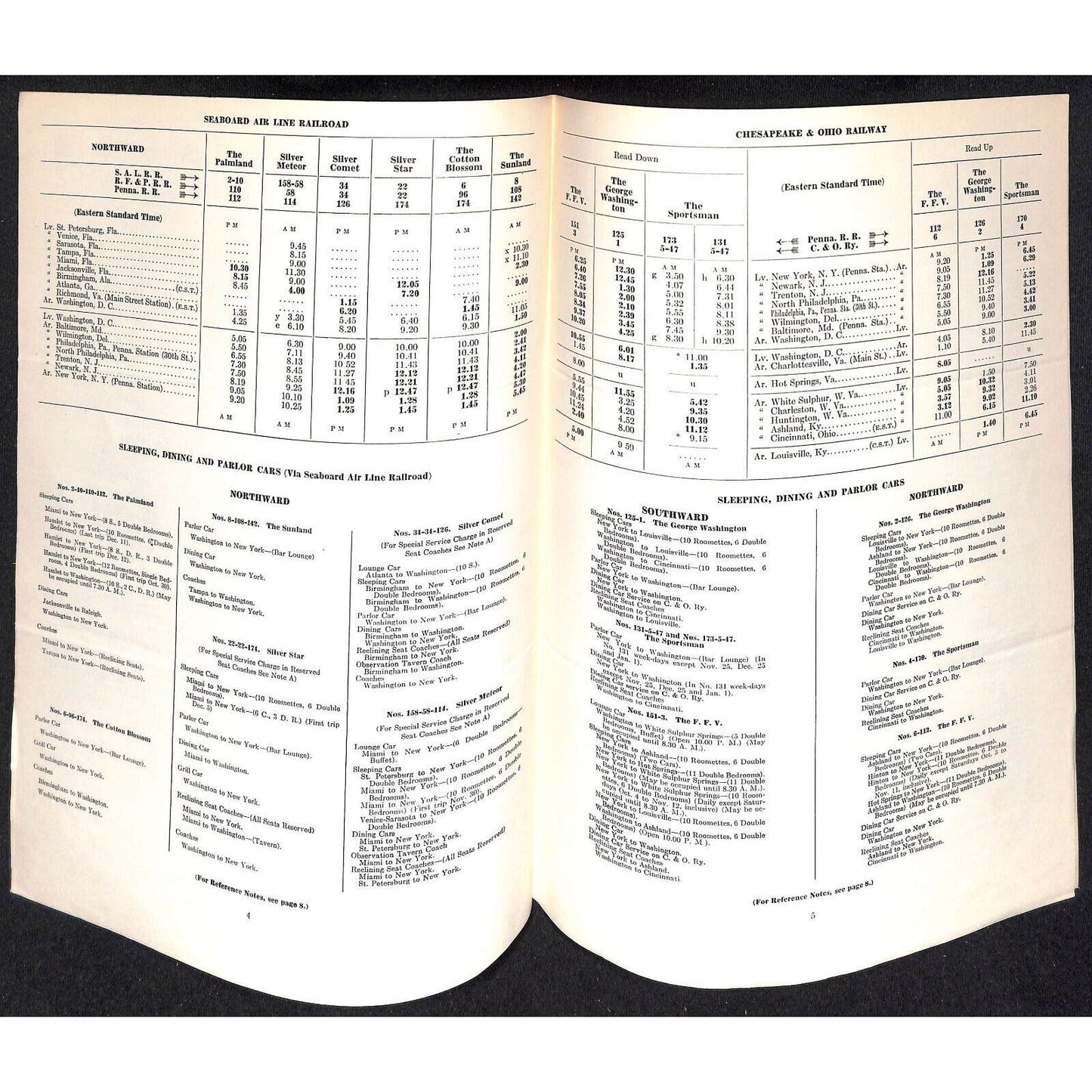 1954 Pennsylvania Railroad Passenger Traffic Department System Notice 8pp Scarce