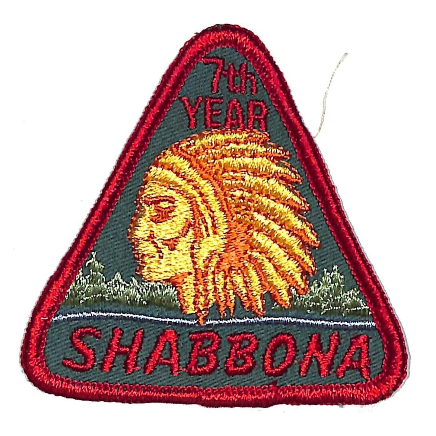 BSA Chief Shabbona 7th Year Vintage Patch NOS Triangle Scarce