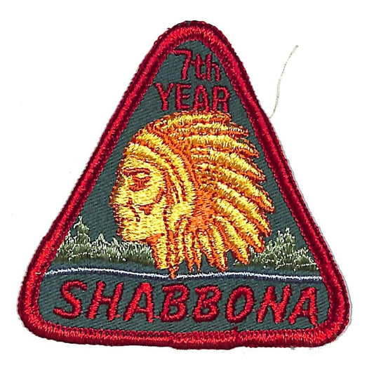 BSA Chief Shabbona 7th Year Vintage Patch NOS Triangle Scarce