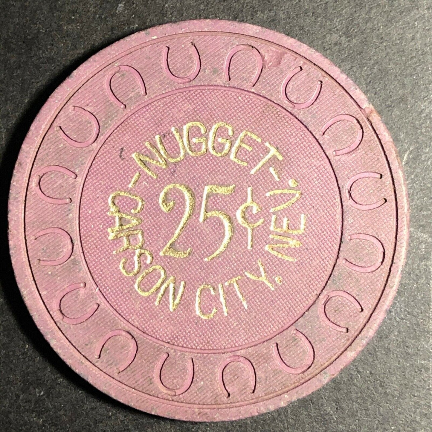Vintage Clay Casino 25c Chip - Nugget Carson City, NV