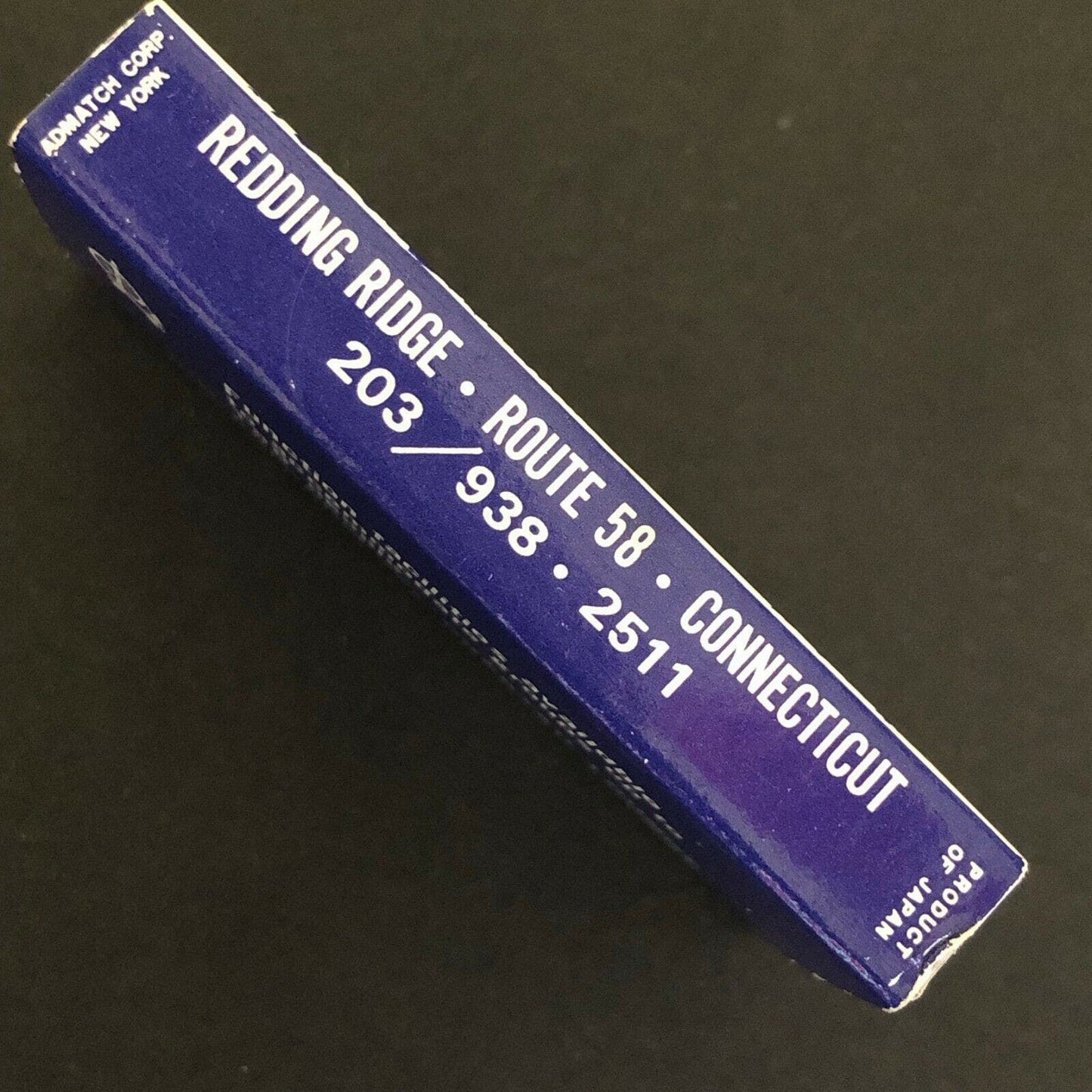 c1960's-70's Wooden Matchbox Matchbook "Spinning Wheel Inn" Redding Ridge, CT